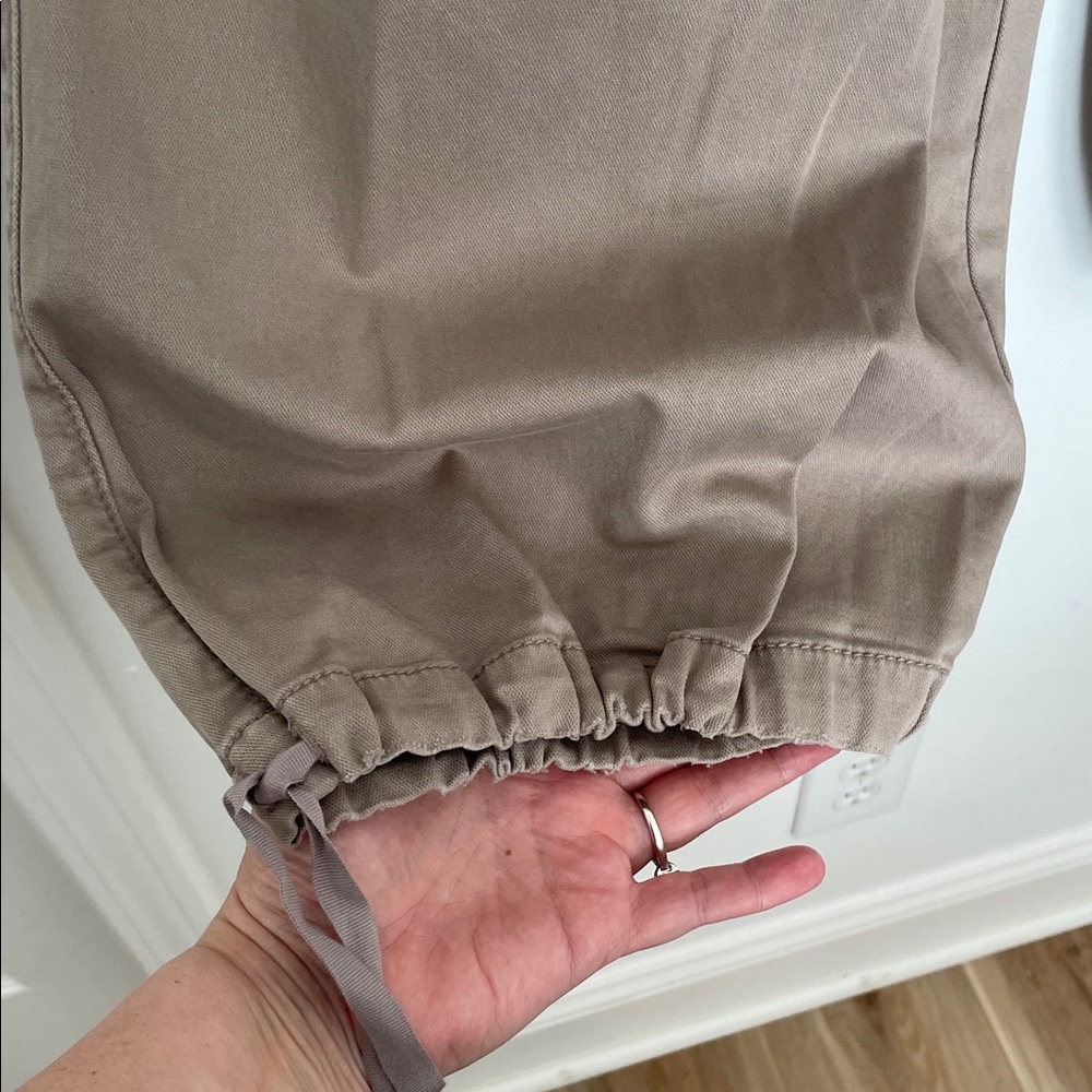 Anthropologie Pilcro Parachute Cargo Pants Neutral Beige size 31 NWT - Picture 4 of 16
